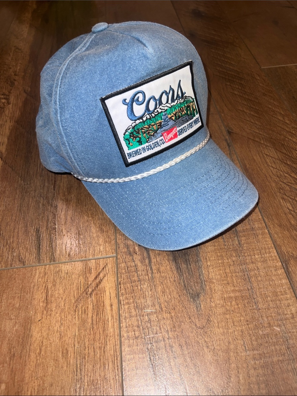 Coors Blue Denim Rope Snapback Hat